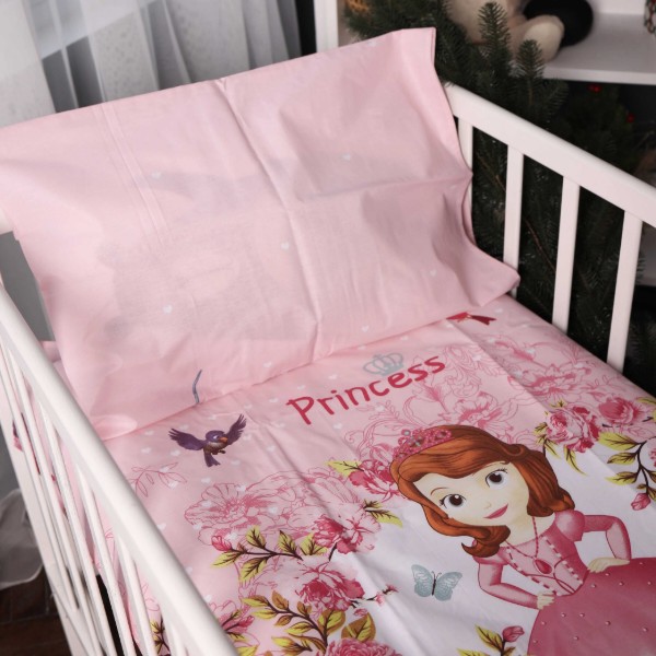 Фото - Комплект постільної білизни MirSon Kids Time 17-0701 Princess Sofia 160x220 см Бязь (2200010458671)